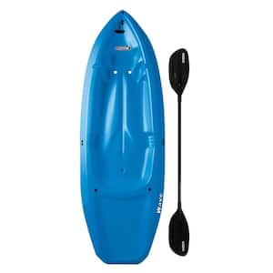 Blue Youth Wave Kayak with Paddles