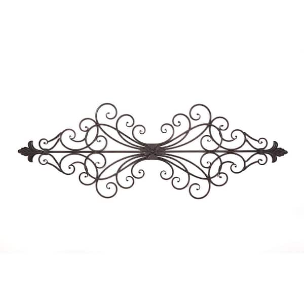 Unbranded Fleur De Lis Emily Black Metal Wall Decor Non LIghted