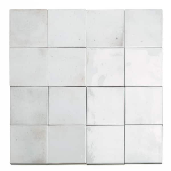 Apollo Tile Antiek 3.94 in. x 3.94 in. White Ceramic Glossy Wall and Floor Tile (45 Cases/242.55 sq. ft./Pallet)
