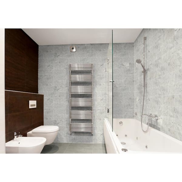 Msi Carrara White 6 In X 12 In Polished Marble Floor And Wall Tile 5 Sq Ft Case Tcarwht612p The Home Depot