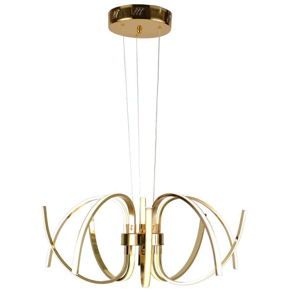 Tenley 10-Light Gold Sputnik Pendant