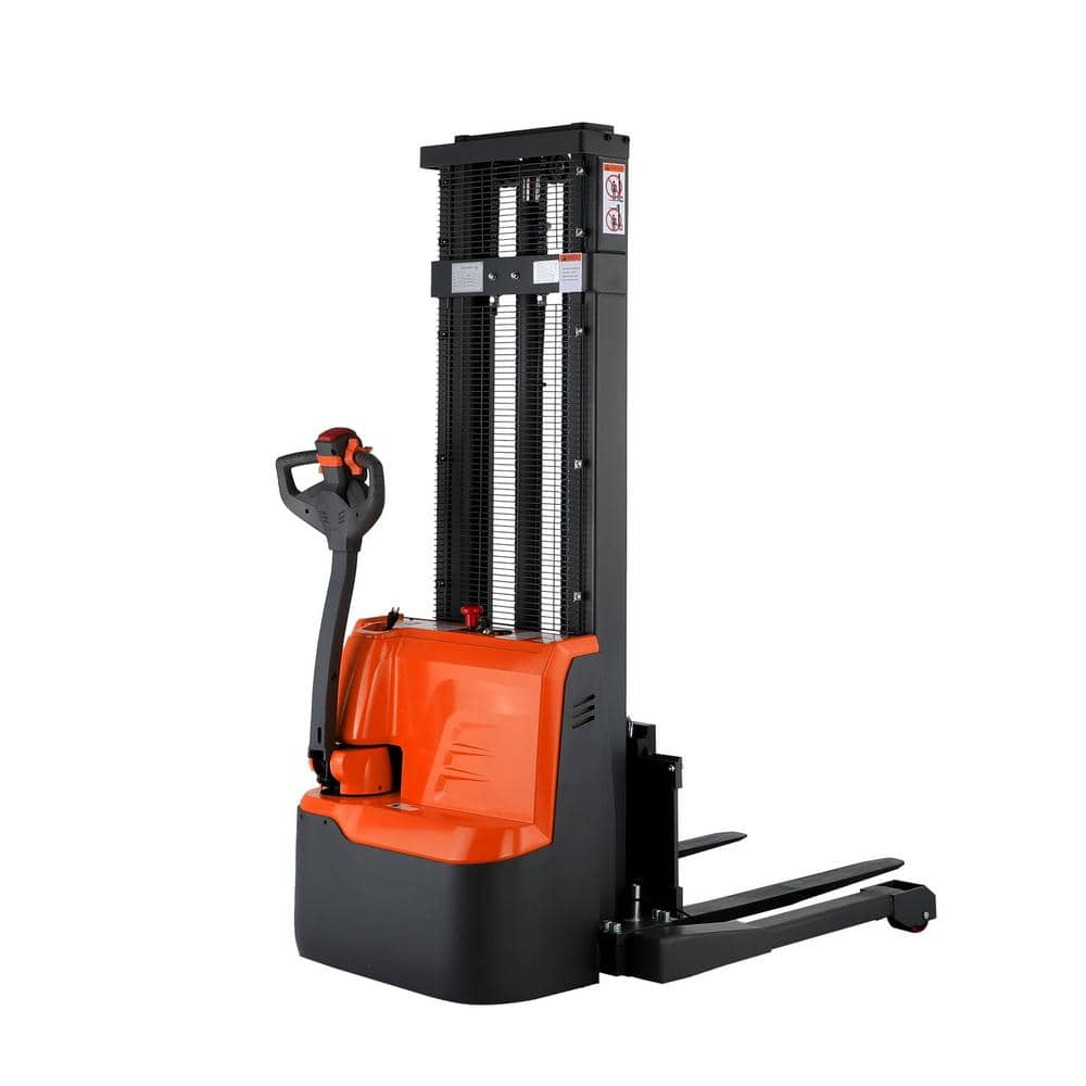 118 in. Lift Height 2640 lbs. Straddle Legs Full Power Electrical Stacker f