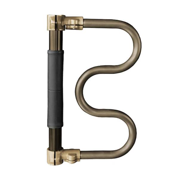 SIGNATURE LIFE Sure Stand Security Pole 20 in. Double Curved Grab Bar Accessory in Bronze
