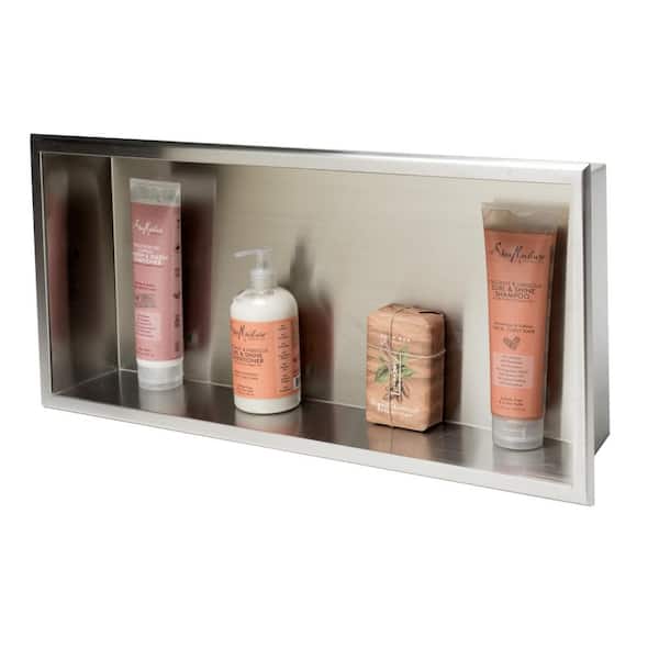 24 in. x 12 in. x 4 in. Niche in Polished Stainless Steel