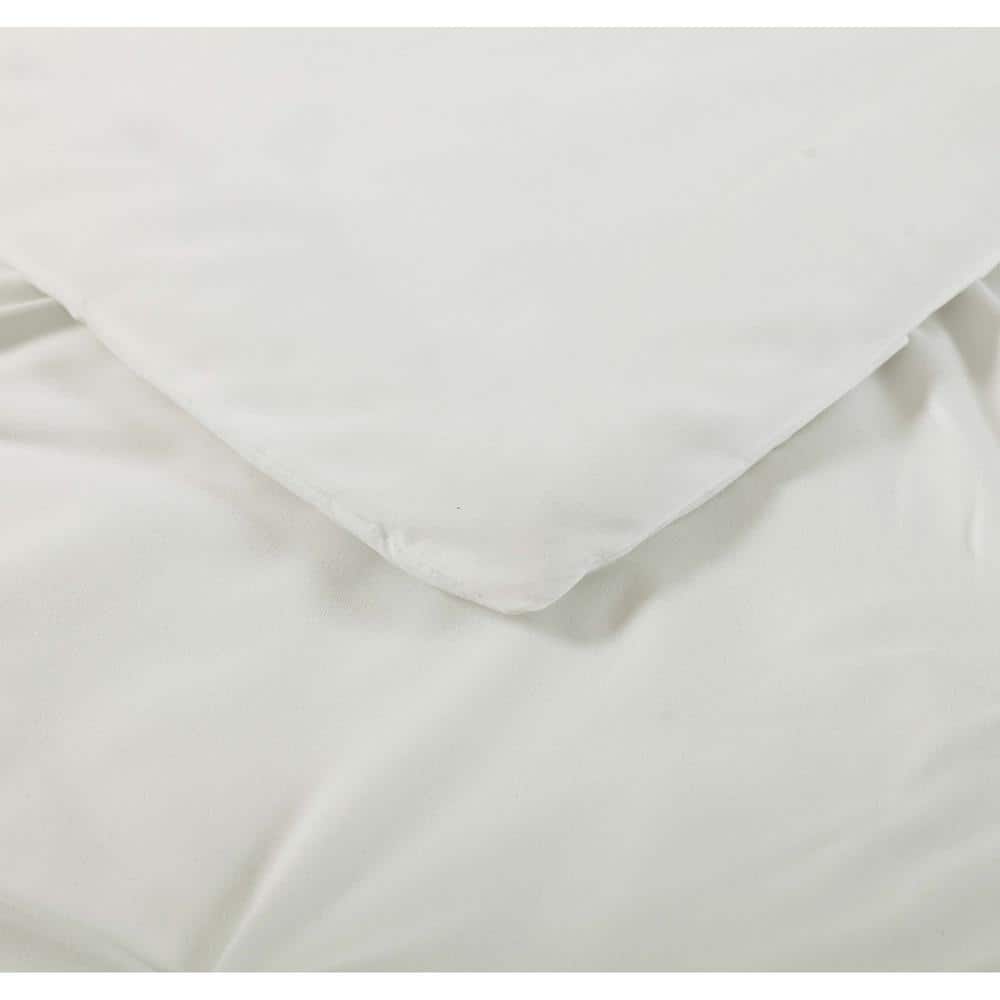 Ivory Pintuck Full/Queen Microfiber Duvet Cover Set with Shams