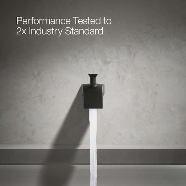 KOHLER Pitch Wall-Mount Diverter Bath Spout in Matte Black