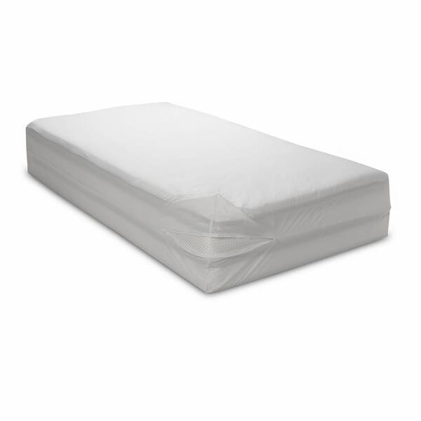 Carex Health Brands All-Cotton Allergy 9 in. Deep Twin Mattress Cover