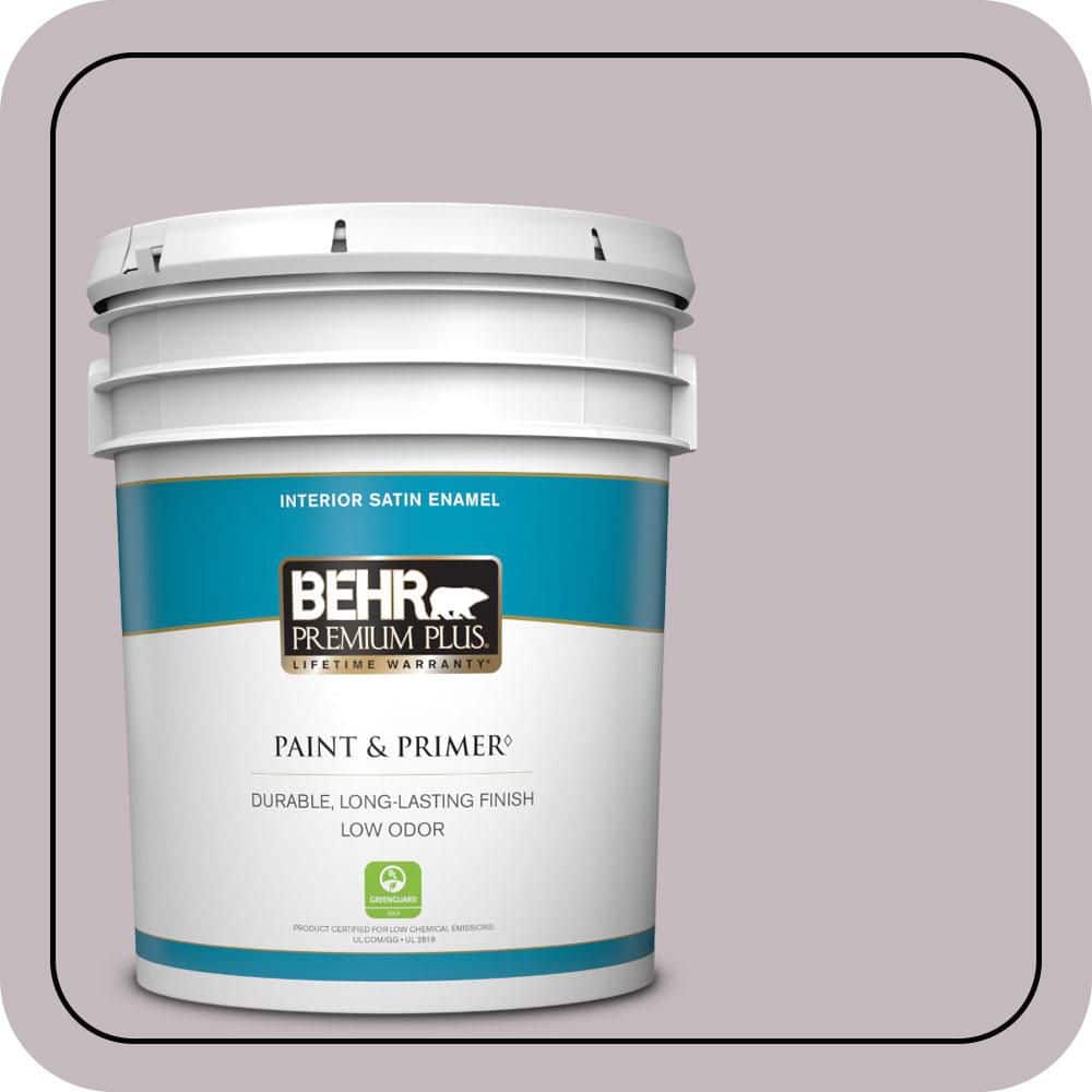 5 gal. #N110-2 Mulberry Stain Satin Enamel Low Odor Interior Paint & Primer price history on PriceWatchPro