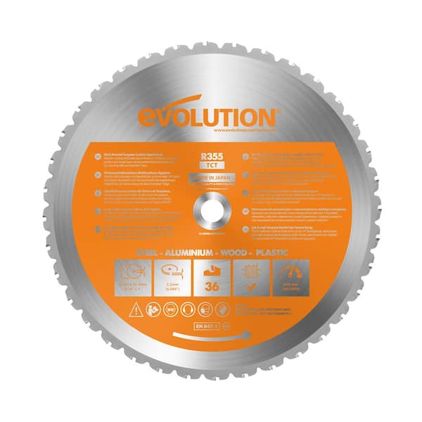 Evolution Power Tools 14 in. 36-Teeth Multi-Material Cutting Saw Blade
