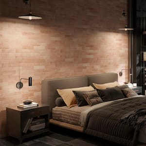 Aspdin Brick Cotto 2-3/8 in. x 9-3/4 in. Porcelain Floor and Wall Take Home Tile Sample