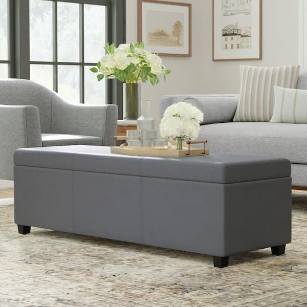 Extra wide ottoman with storage discount