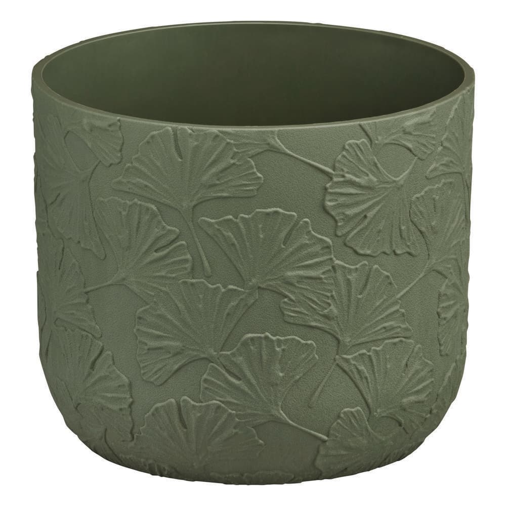 Cordelia Small Green Fiberglass Leaf Print Round Planter (7 in. L x 7 in. W x 5.98 in. H) price history on PriceWatchPro