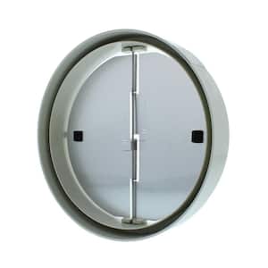 Range Hood Duct 6 in. Low-Profile Round Damper with Collar