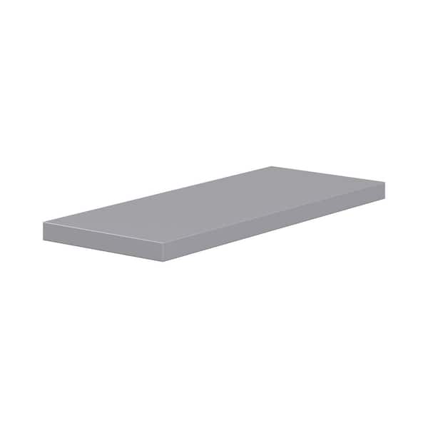 Roseland 30 in. W x 12 in. D x 1.5 in. H Floating Shelf in Slate Gray
