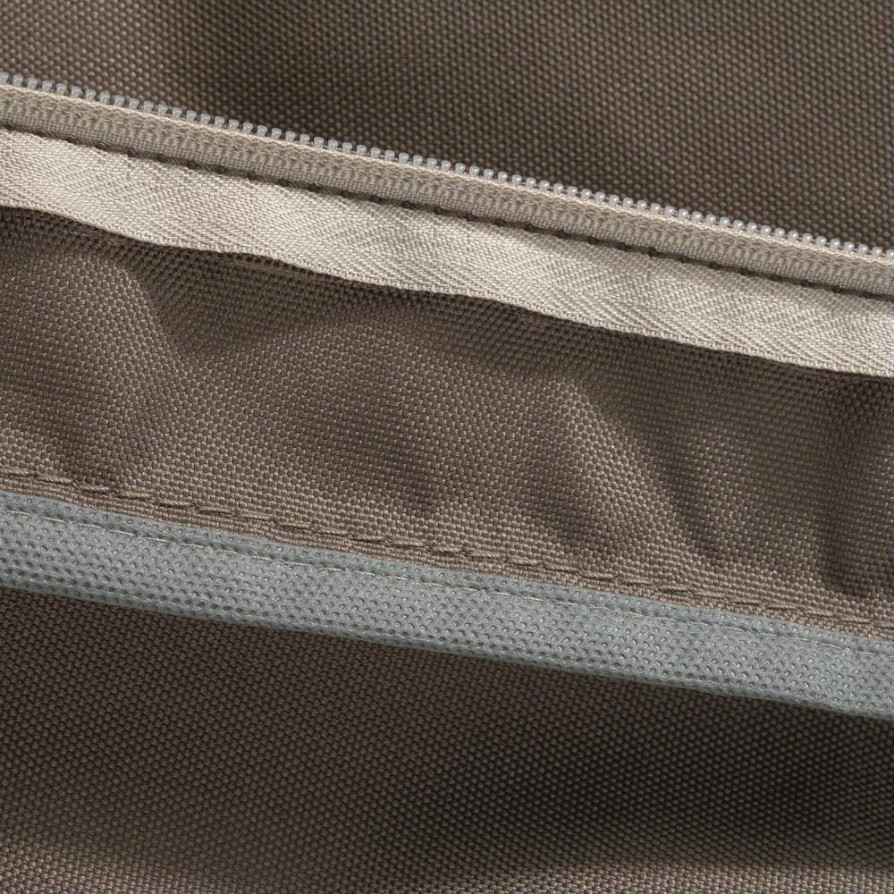 Dark Taupe Water-Resistant Outdoor Lounge Chair Back Cushion