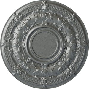 33-7/8 in. x 1-3/8 in. Dauphine Urethane Ceiling Medallion (Fits Canopies up to 13-1/4 in.), Platinum
