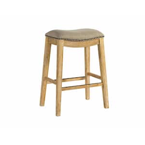 Fern 30 in. Backless Wood Barstool in Natural