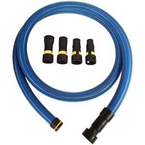 10 ft. Antistatic Vacuum Hose for Shop Vacs with Expanded Multi-Brand Power Tool Adapter Set