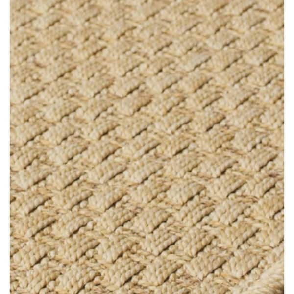 Beige 4 ft. x 6 ft. Loomed Polypropylene Indoor/Outdoor Area Rug