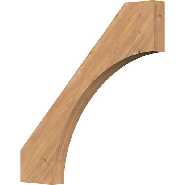 Ekena Millwork 3 1/2"W x 36"D x 36"H Westlake Smooth Knee Brace, Western Red Cedar