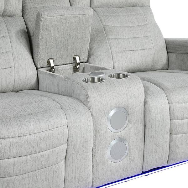 Lazzara Camilla 73 in W Microfiber Fabric 2-Seater Manual Double