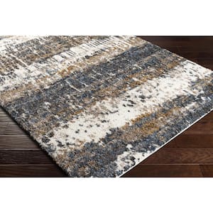 Celestial Shag Gray Modern 5 ft. x 7 ft. Indoor Area Rug