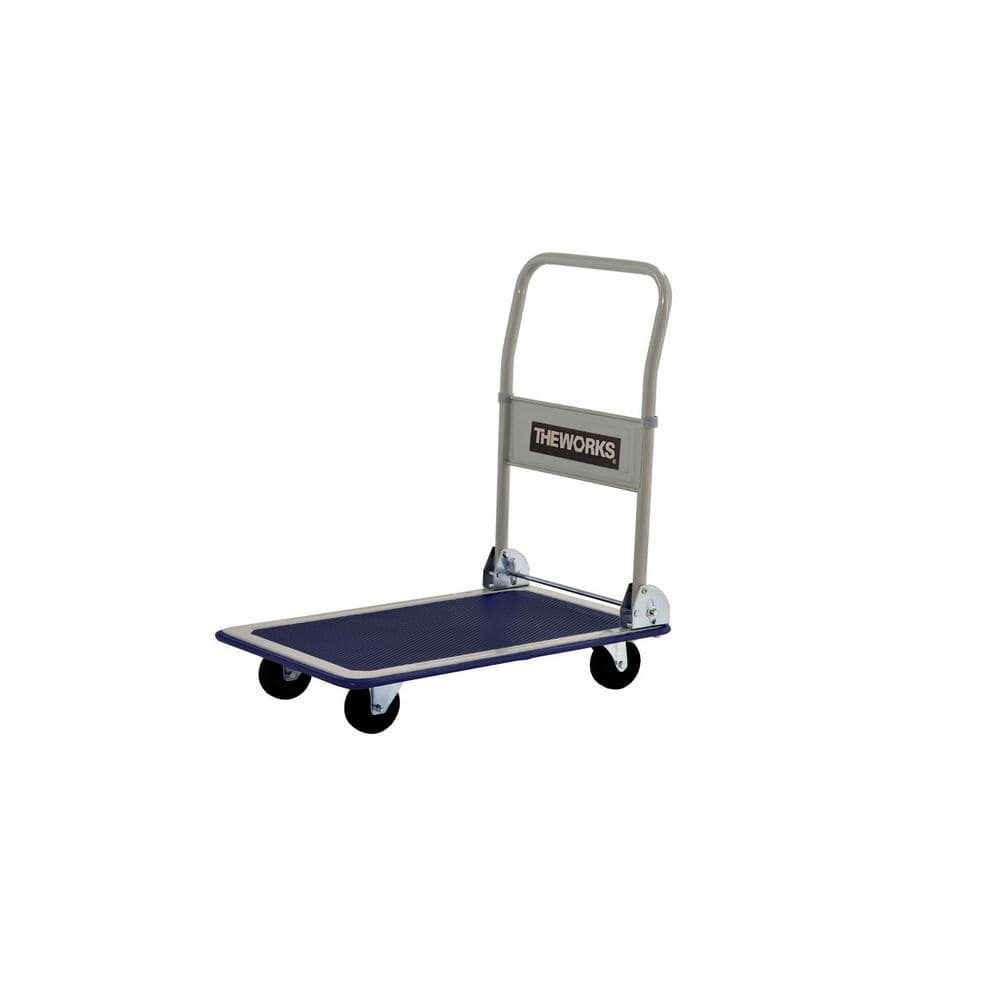 330 Lbs Capacity UPT Platform Truck Hand Cart Folding Collapsible Warehouse Dolly 