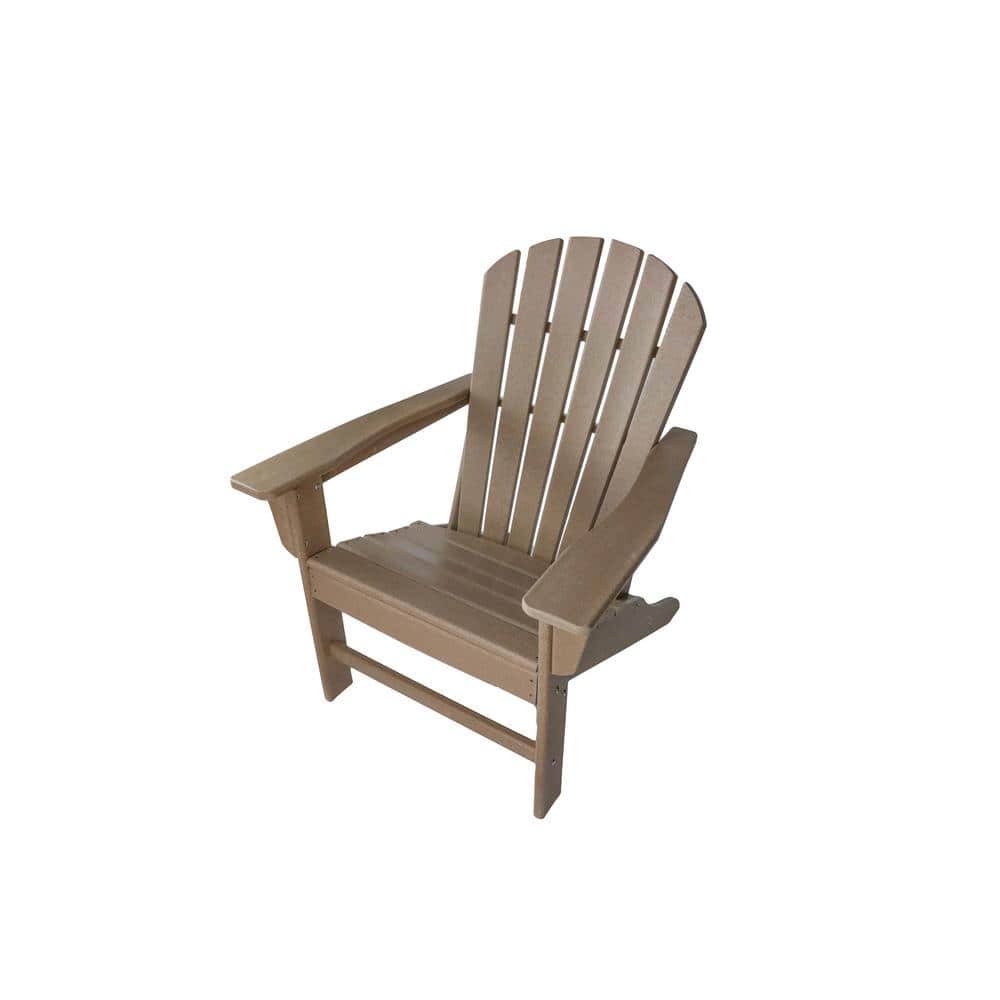Upland Dark Brown Composite Adirondack Chair Um Hkd21a Dbr The Home Depot