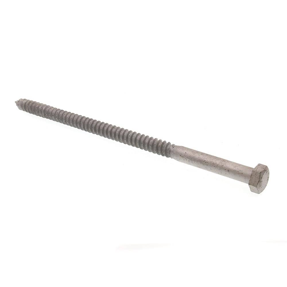 A307 Grade A Hot Dip Galvanized Steel 1/2 in. x 10 in. External Hex Lag Screws (10-Pack) price history on PriceWatchPro