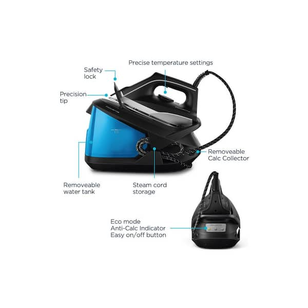 Rowenta Steam Generator High Pressure Ultimate Steam Pro Black