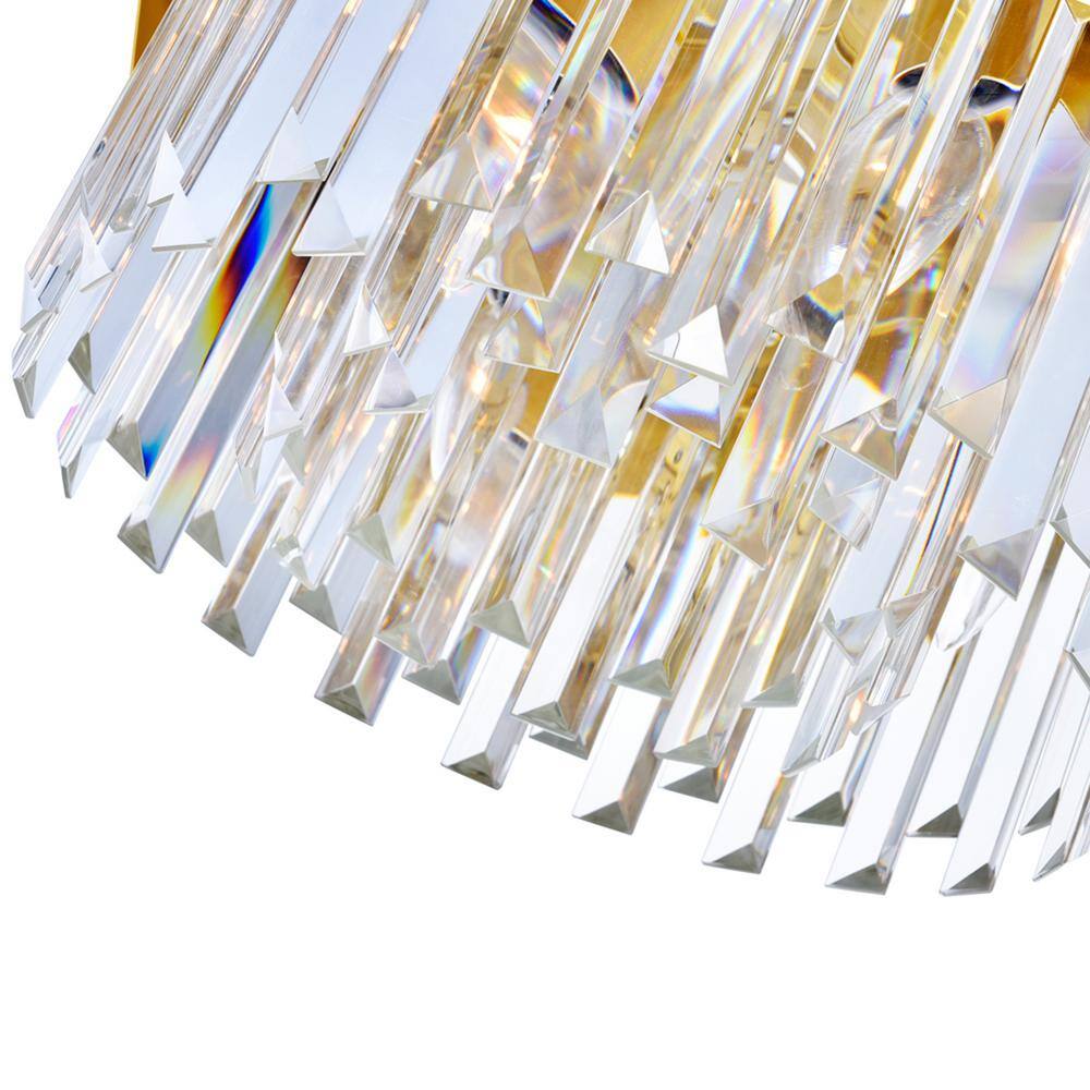Medallion Gold 24" Crystal Drum Chandelier