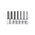 3/8 in. Drive Metric Mid Length Hex Bit Socket Set (7-Piece)