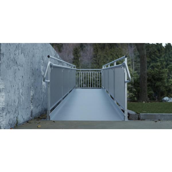 EZ-ACCESS Pathway HD Code Compliant Wheelchair Ramp Kit, 10' x 48W, Guards, 3/pk