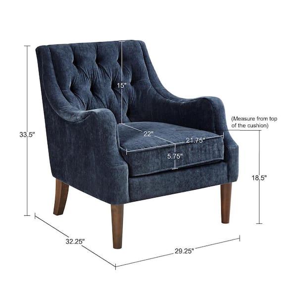 Madison park elle 2025 button tufted armchair