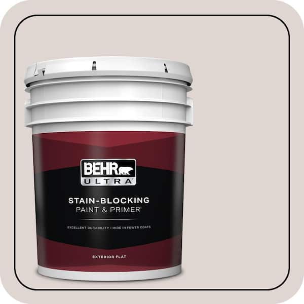 BEHR ULTRA 5 gal. #MQ3-2 Kyoto Pearl Flat Exterior Paint & Primer