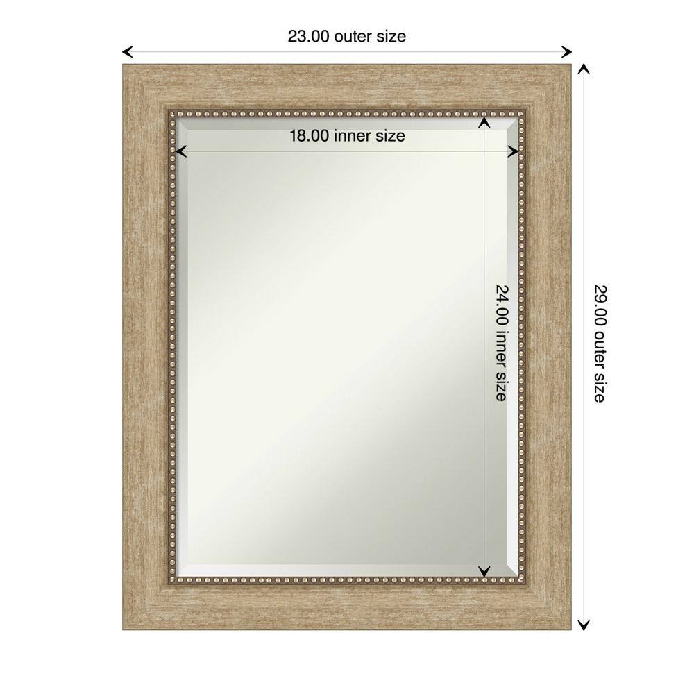 Astor Champagne Gold Framed Rectangular Wall Mirror
