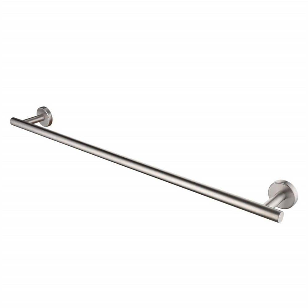 27 in. Wall Mounted Stainless Steel Bathroom Towel Bar Towel Rack in Brushe