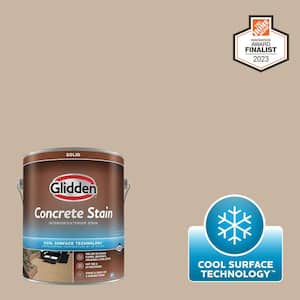 1 gal. PPG14-14 Summer Suede Solid Interior/Exterior Concrete Stain with Cool Surface Technology