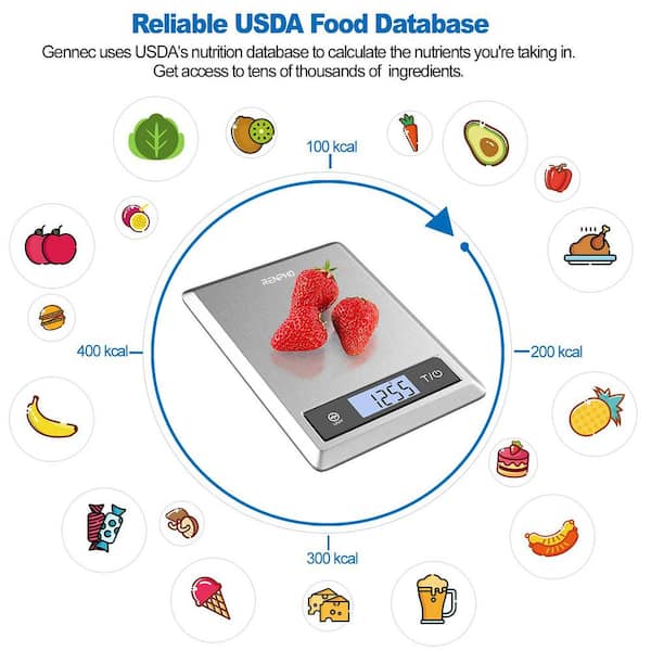 Digital Kitchen Food Scale Nutrition info Accurate Food and