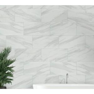 Kolasus White 12 in. x 24 in. Matte Porcelain Floor and Wall Tile (14 Cases/224 sq. ft./Pallet)