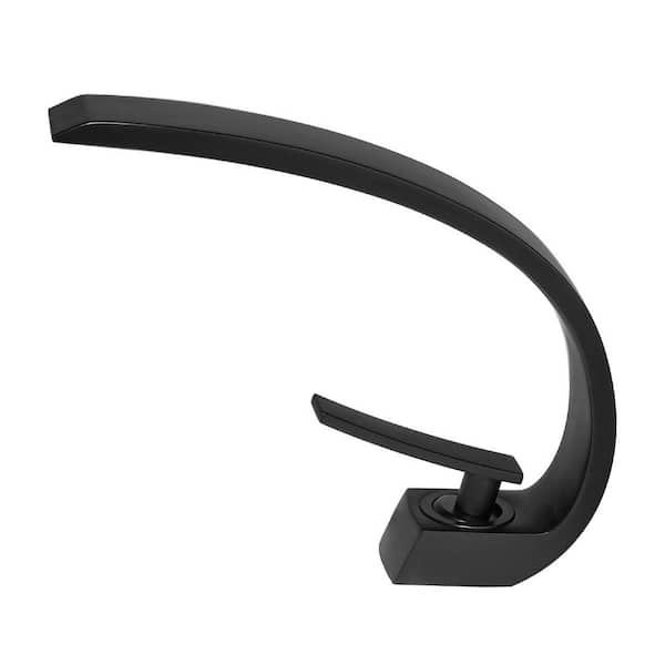Unbranded Bathroom Faucets for Sink 1 Hole Single Handle in Matte Black