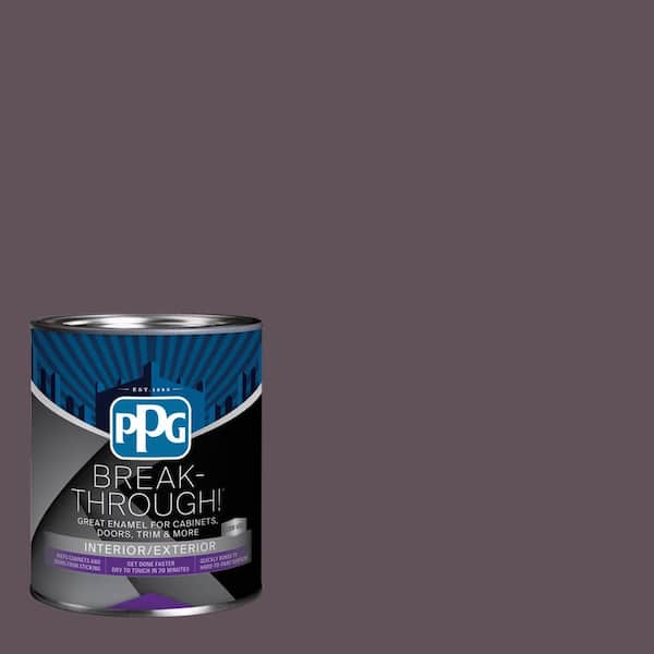Break-Through! 1 qt. PPG13-18 Pinot Noir Satin Door, Trim & Cabinet Paint