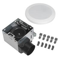 80 CFM 1.5 Sones Ceiling Bathroom Exhaust Fan with Bluetooth Speaker and Adjustable CCT LED Lights and Night Light
