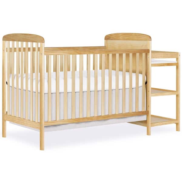 Dream On Me Anna 4-in-1 Natural Crib and Changing Table Combo