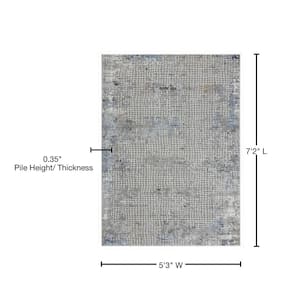 Austin Devine Blue 5 ft. 3 in. x 7 ft. 2 in. Area Rug