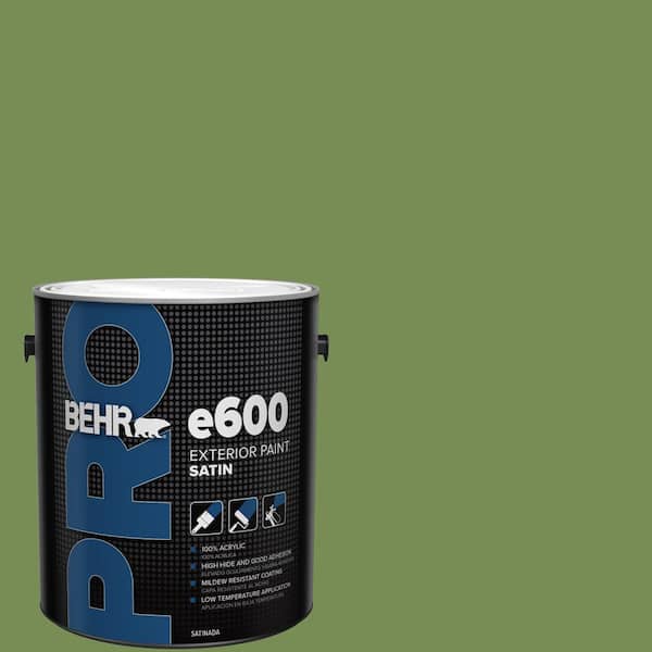 BEHR PRO 1 gal. #MQ6-52 Lucky Clover Satin Exterior Paint