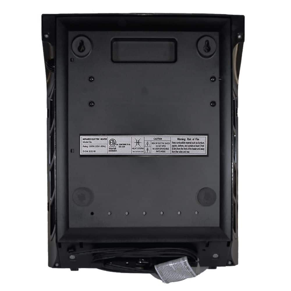 White Infrared Wall-Mounted Heater with Thermostat and Remote