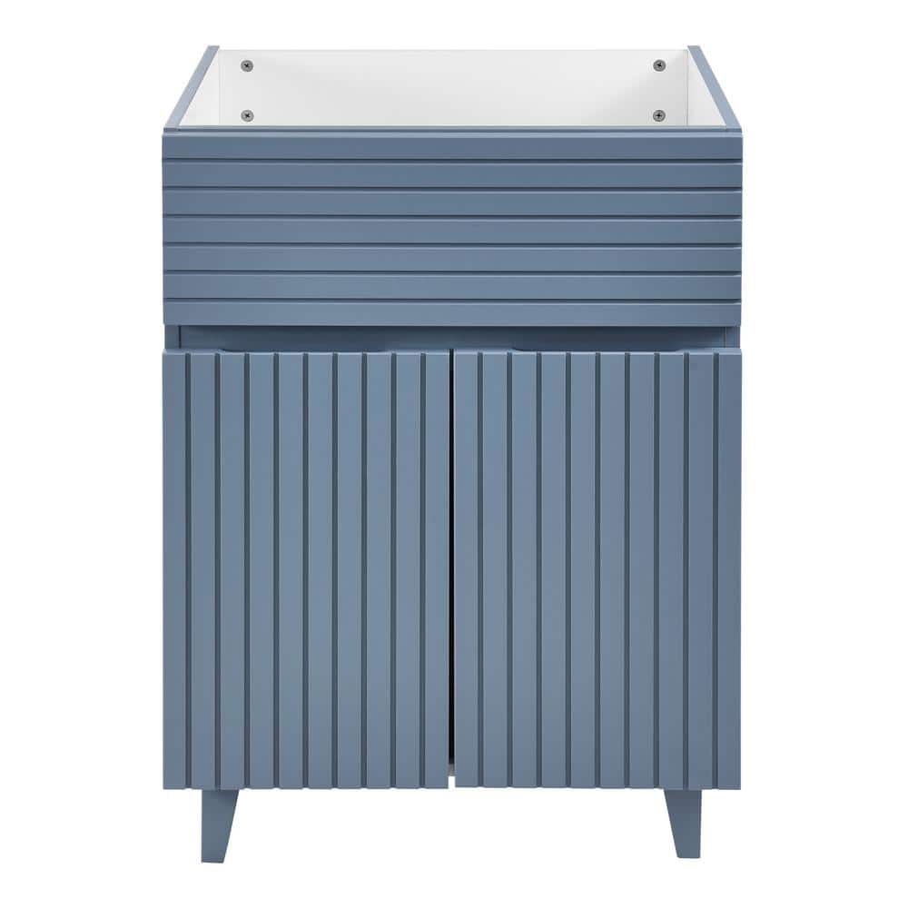 Heather Blue MDF Freestanding Single Bathroom Vanity
