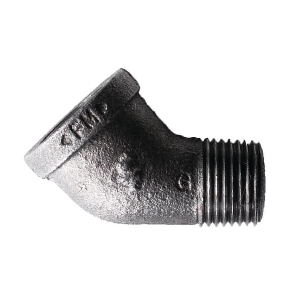 STZ 1/2 in. Black Iron 45 Degree Street Elbow