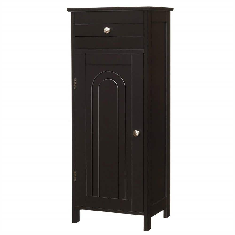 Cubilan 14 in. W x 12 in. D x 34.5 in. H Brown Freestanding Bathroom ...